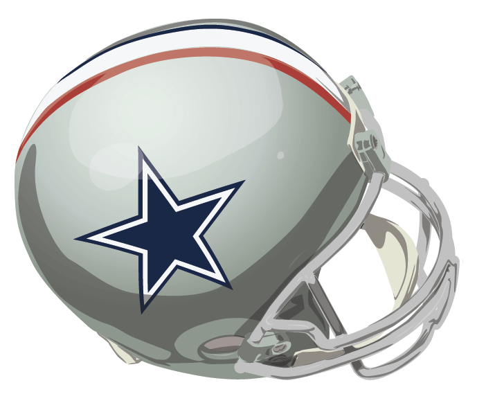 Dallas Cowboys 1976 Helmet iron on transfers for T-shirts
